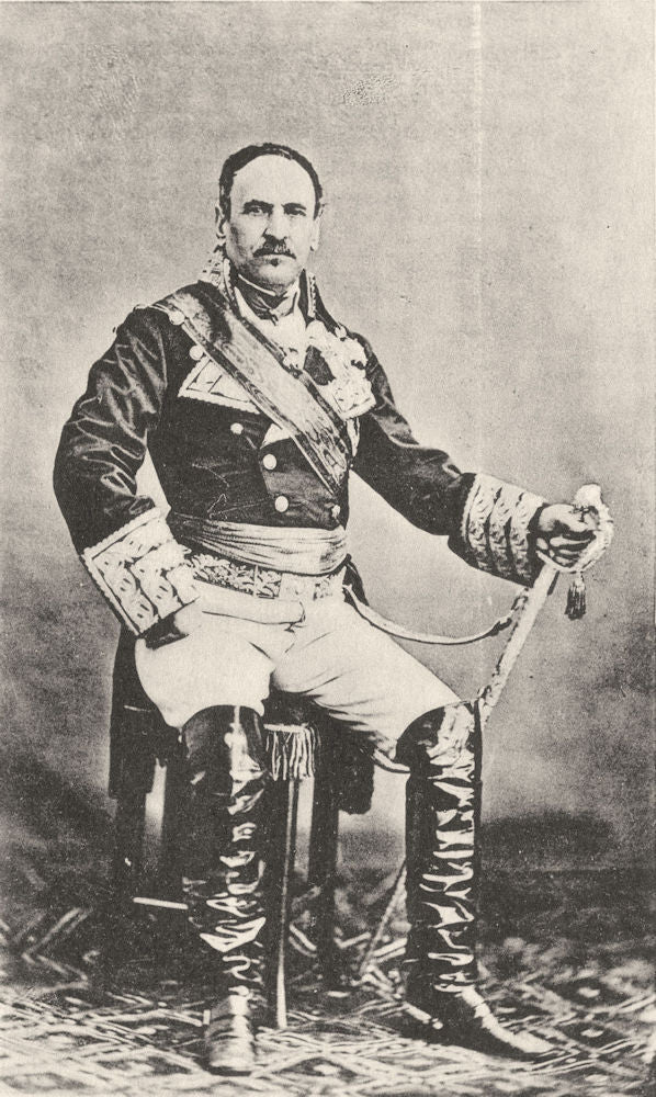 MILITARIA. Portrait of Général General Espartero, c.1865 1935 old print